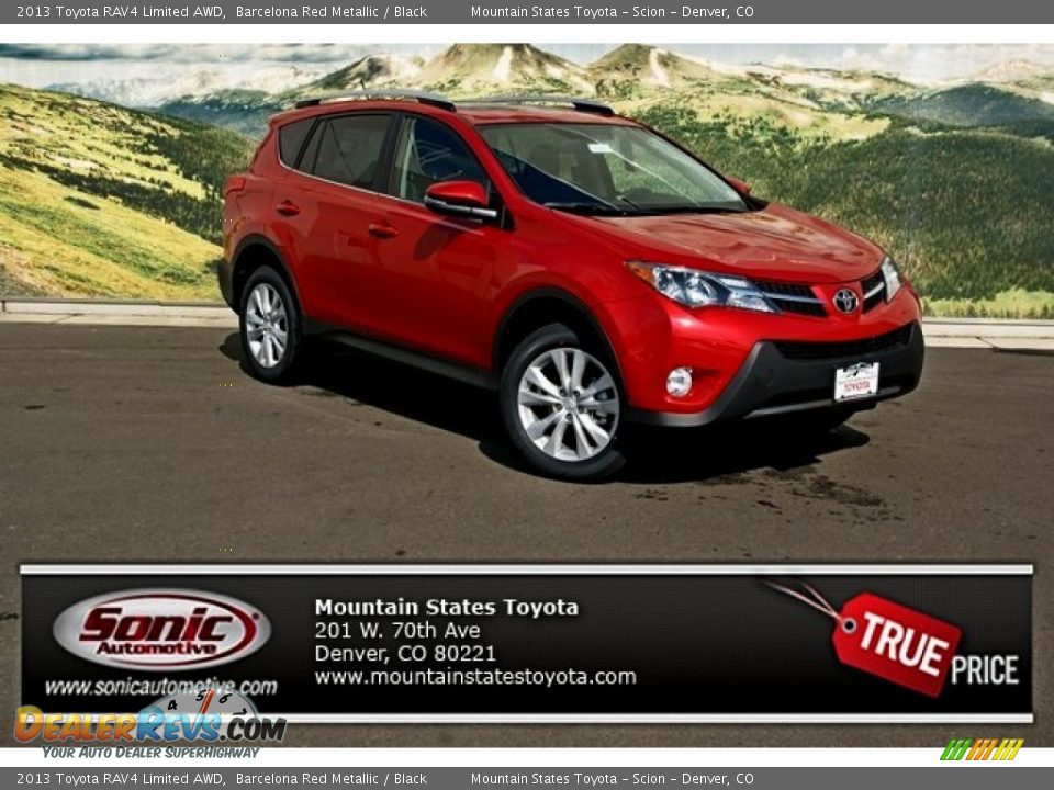 2013 Toyota RAV4 Limited AWD Barcelona Red Metallic / Black Photo #1