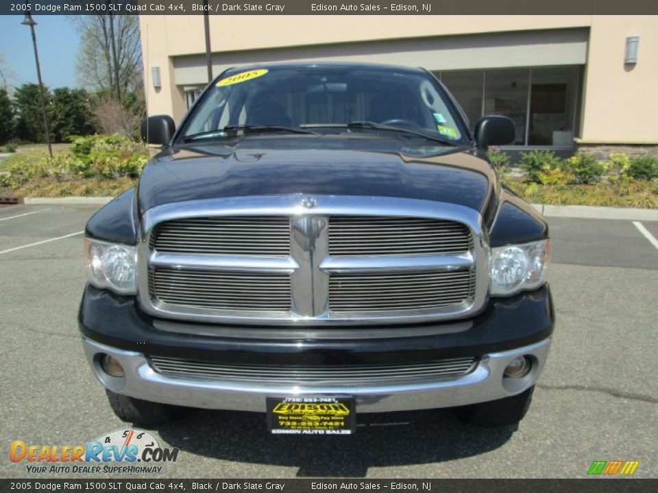 2005 Dodge Ram 1500 SLT Quad Cab 4x4 Black / Dark Slate Gray Photo #13