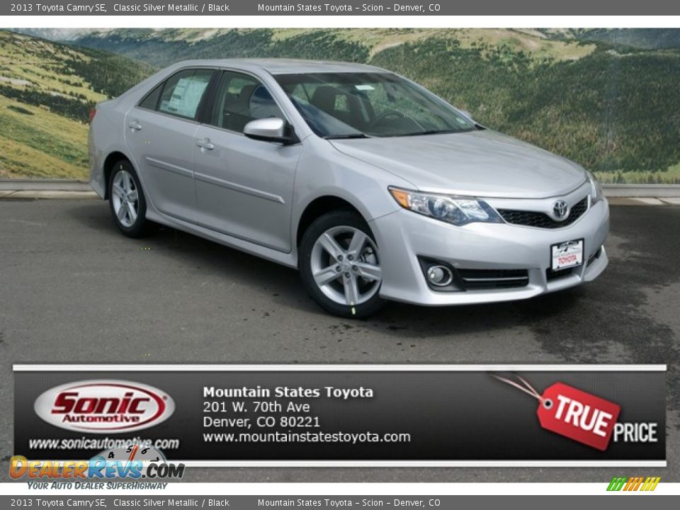 2013 Toyota Camry SE Classic Silver Metallic / Black Photo #1