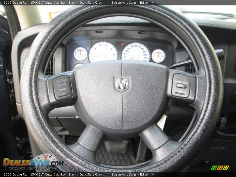 2005 Dodge Ram 1500 SLT Quad Cab 4x4 Black / Dark Slate Gray Photo #22