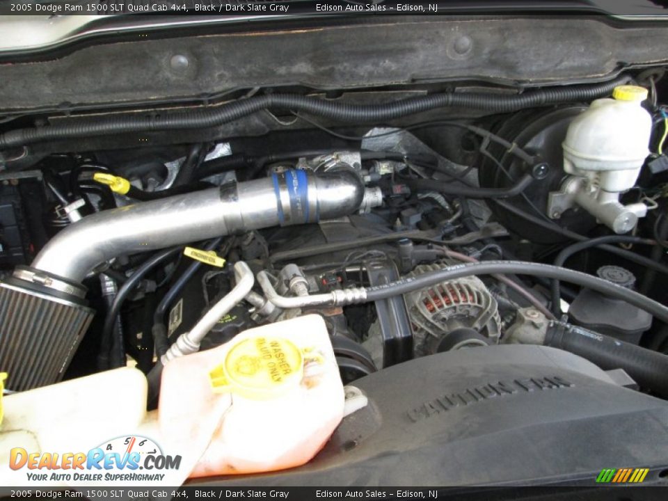 2005 Dodge Ram 1500 SLT Quad Cab 4x4 Black / Dark Slate Gray Photo #27
