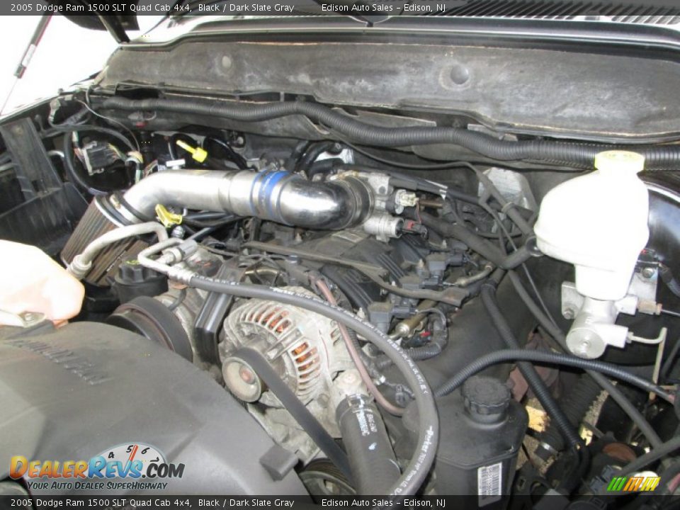 2005 Dodge Ram 1500 SLT Quad Cab 4x4 Black / Dark Slate Gray Photo #28