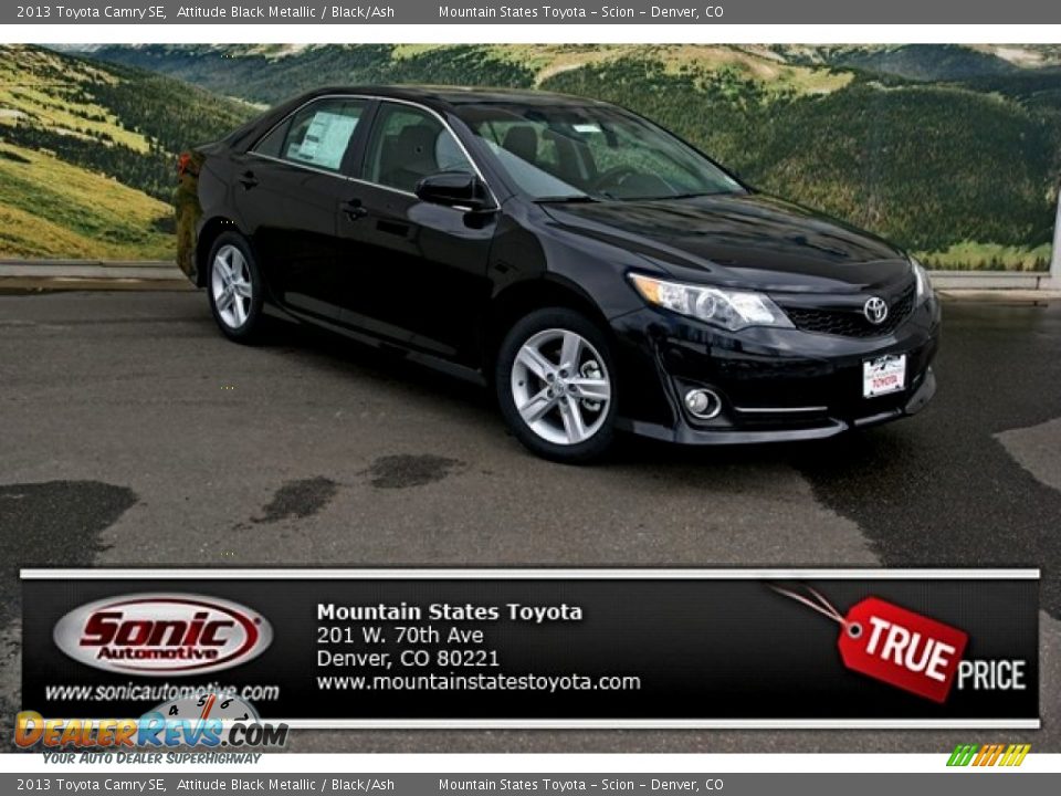2013 Toyota Camry SE Attitude Black Metallic / Black/Ash Photo #1