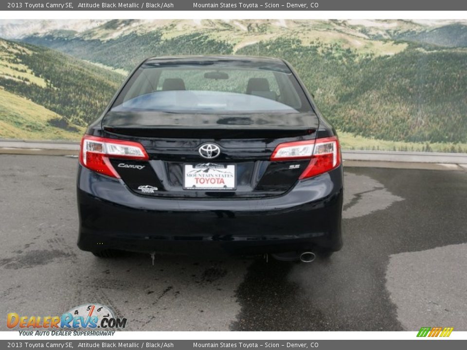 2013 Toyota Camry SE Attitude Black Metallic / Black/Ash Photo #4