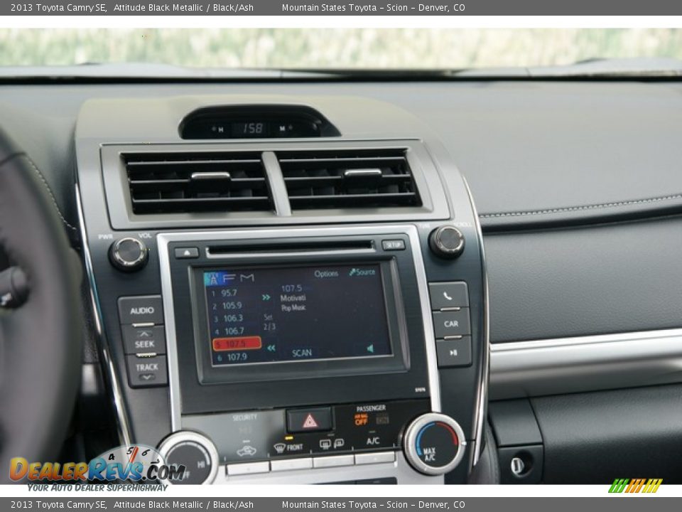 2013 Toyota Camry SE Attitude Black Metallic / Black/Ash Photo #6