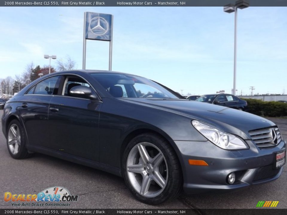2008 Mercedes-Benz CLS 550 Flint Grey Metallic / Black Photo #3