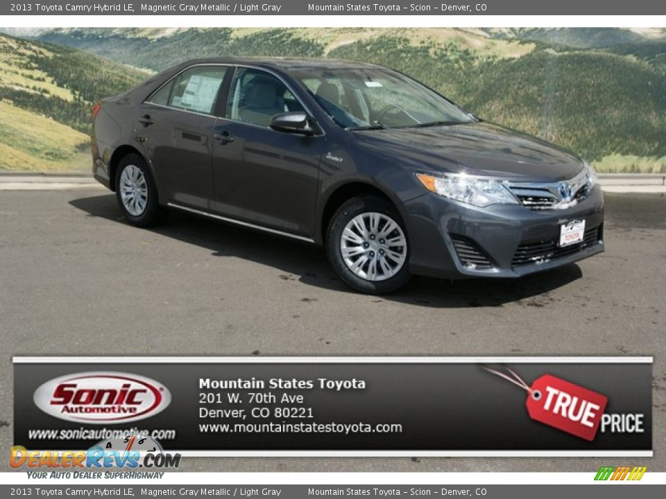 2013 Toyota Camry Hybrid LE Magnetic Gray Metallic / Light Gray Photo #1