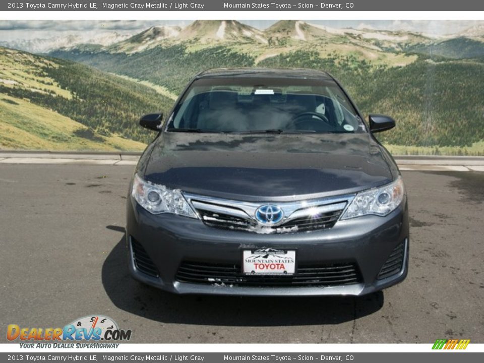 2013 Toyota Camry Hybrid LE Magnetic Gray Metallic / Light Gray Photo #3