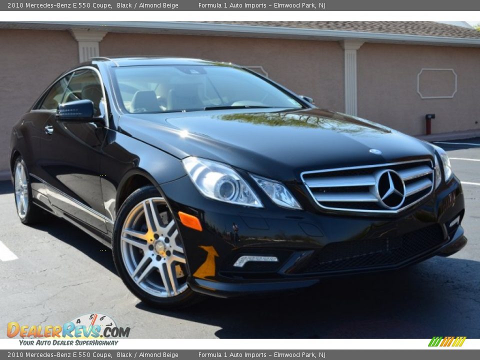 2010 Mercedes-Benz E 550 Coupe Black / Almond Beige Photo #1