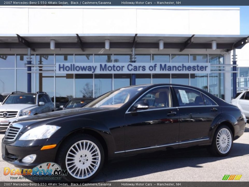 2007 Mercedes-Benz S 550 4Matic Sedan Black / Cashmere/Savanna Photo #1