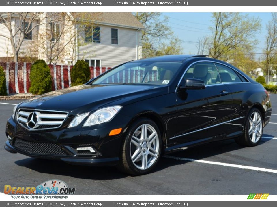 2010 Mercedes-Benz E 550 Coupe Black / Almond Beige Photo #3