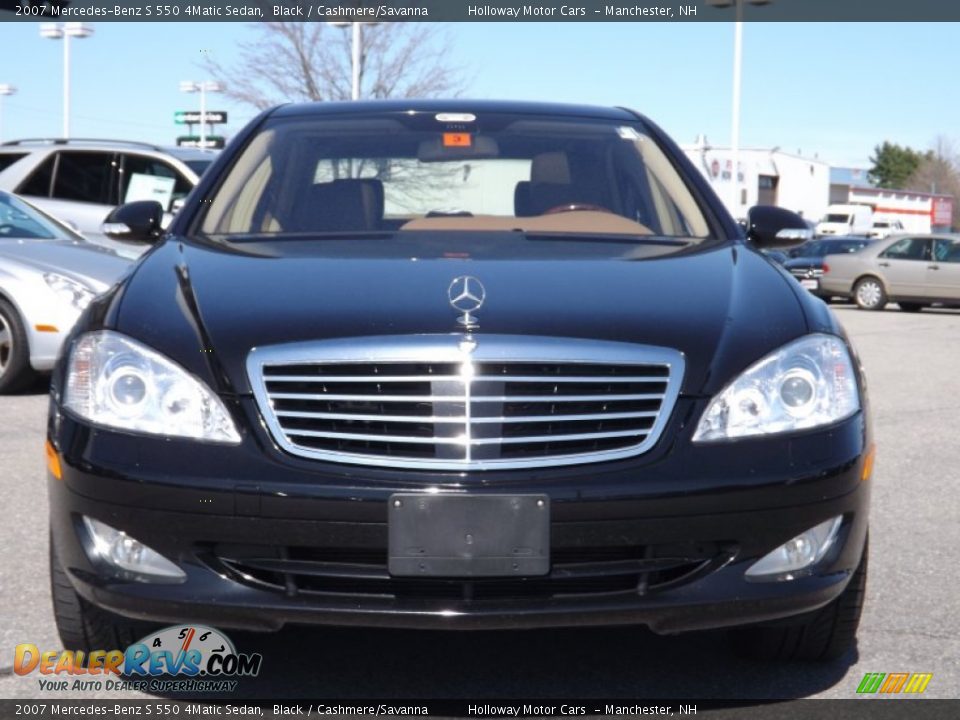2007 Mercedes-Benz S 550 4Matic Sedan Black / Cashmere/Savanna Photo #2