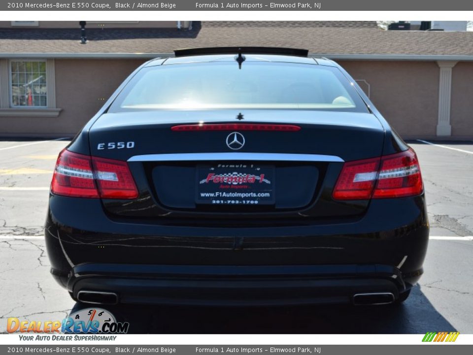2010 Mercedes-Benz E 550 Coupe Black / Almond Beige Photo #6