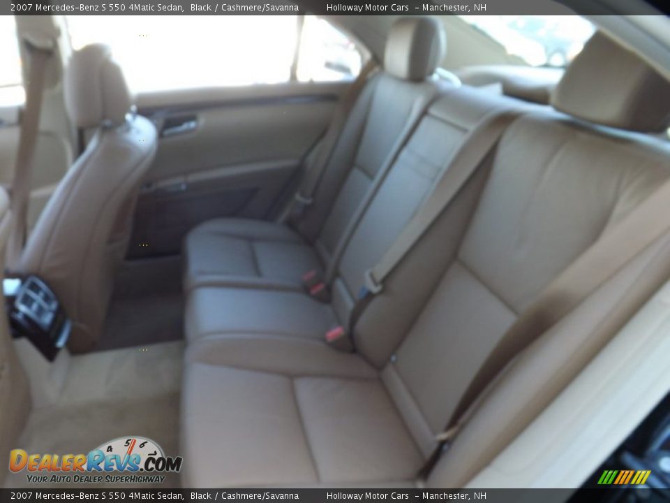 2007 Mercedes-Benz S 550 4Matic Sedan Black / Cashmere/Savanna Photo #6