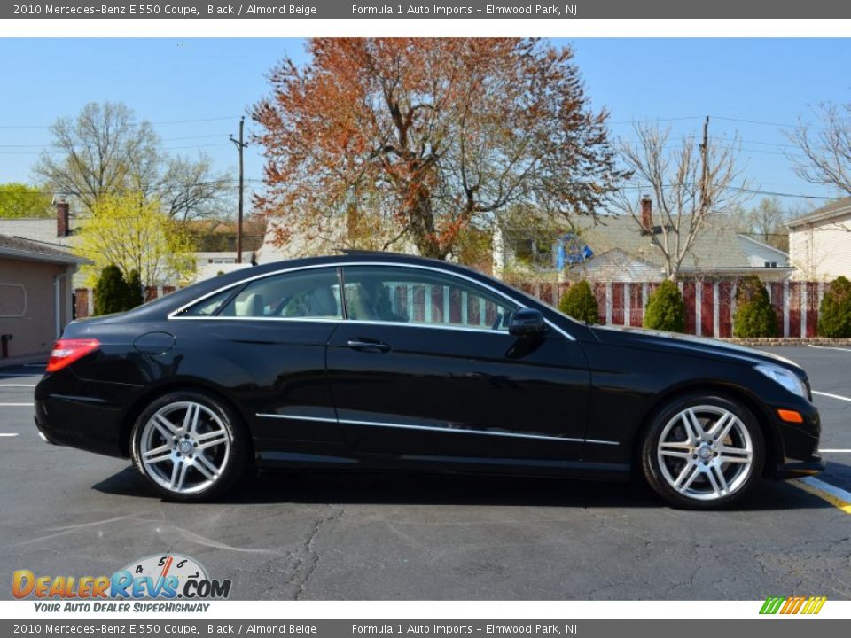 2010 Mercedes-Benz E 550 Coupe Black / Almond Beige Photo #8