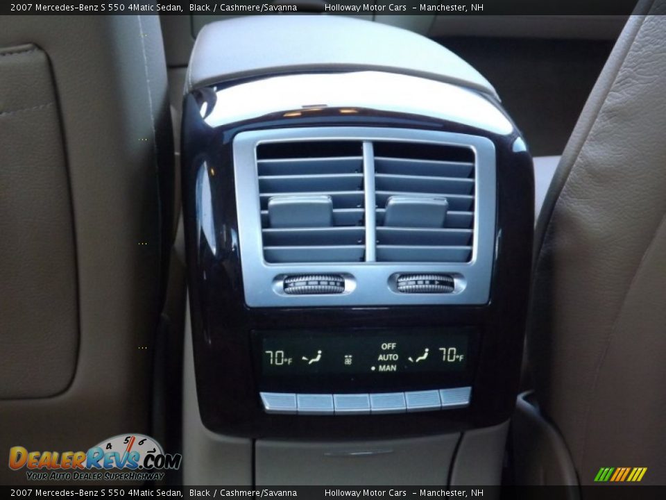 2007 Mercedes-Benz S 550 4Matic Sedan Black / Cashmere/Savanna Photo #8