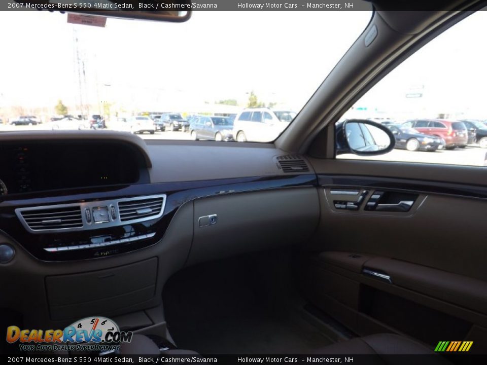 2007 Mercedes-Benz S 550 4Matic Sedan Black / Cashmere/Savanna Photo #9