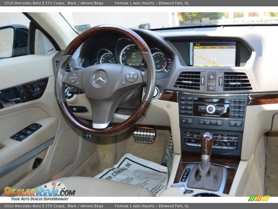 2010 Mercedes-Benz E 550 Coupe Black / Almond Beige Photo #10
