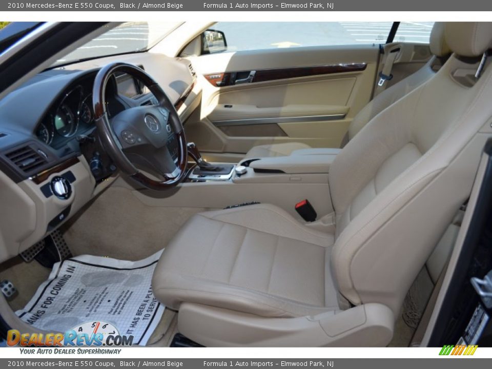 2010 Mercedes-Benz E 550 Coupe Black / Almond Beige Photo #11
