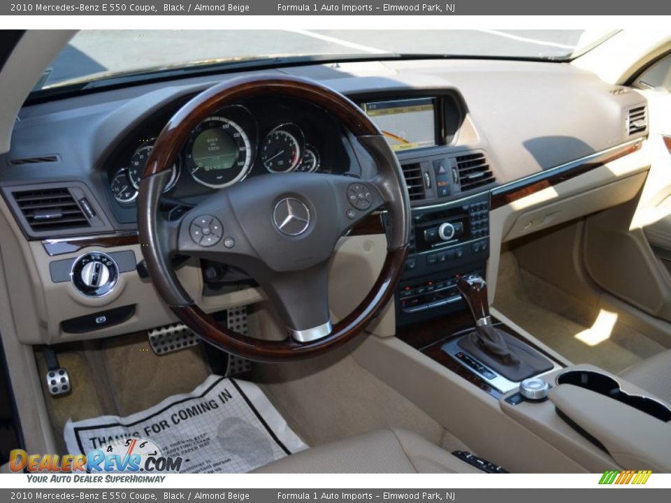 2010 Mercedes-Benz E 550 Coupe Black / Almond Beige Photo #13