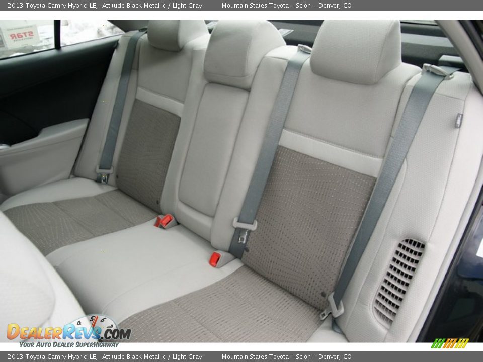 2013 Toyota Camry Hybrid LE Attitude Black Metallic / Light Gray Photo #7