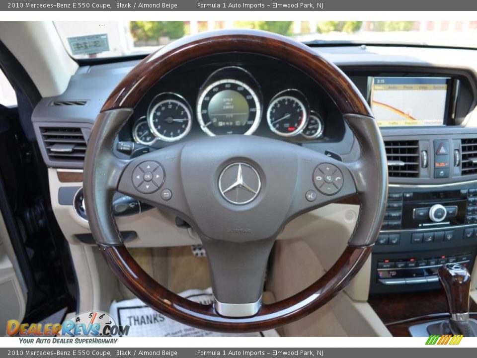 2010 Mercedes-Benz E 550 Coupe Black / Almond Beige Photo #20