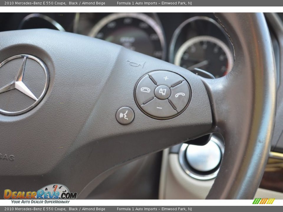 2010 Mercedes-Benz E 550 Coupe Black / Almond Beige Photo #21