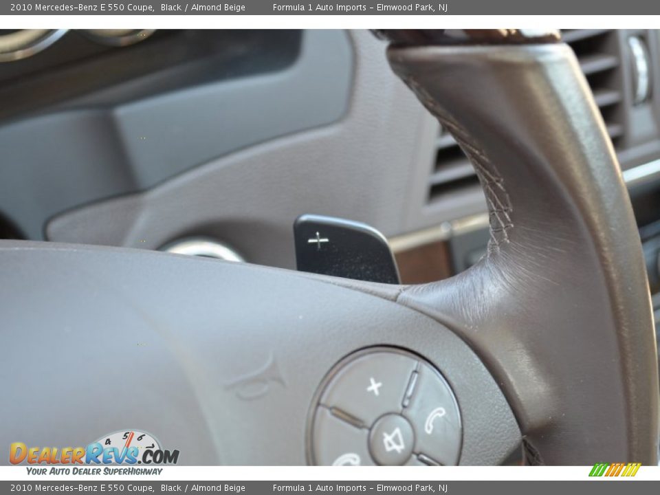 2010 Mercedes-Benz E 550 Coupe Black / Almond Beige Photo #25