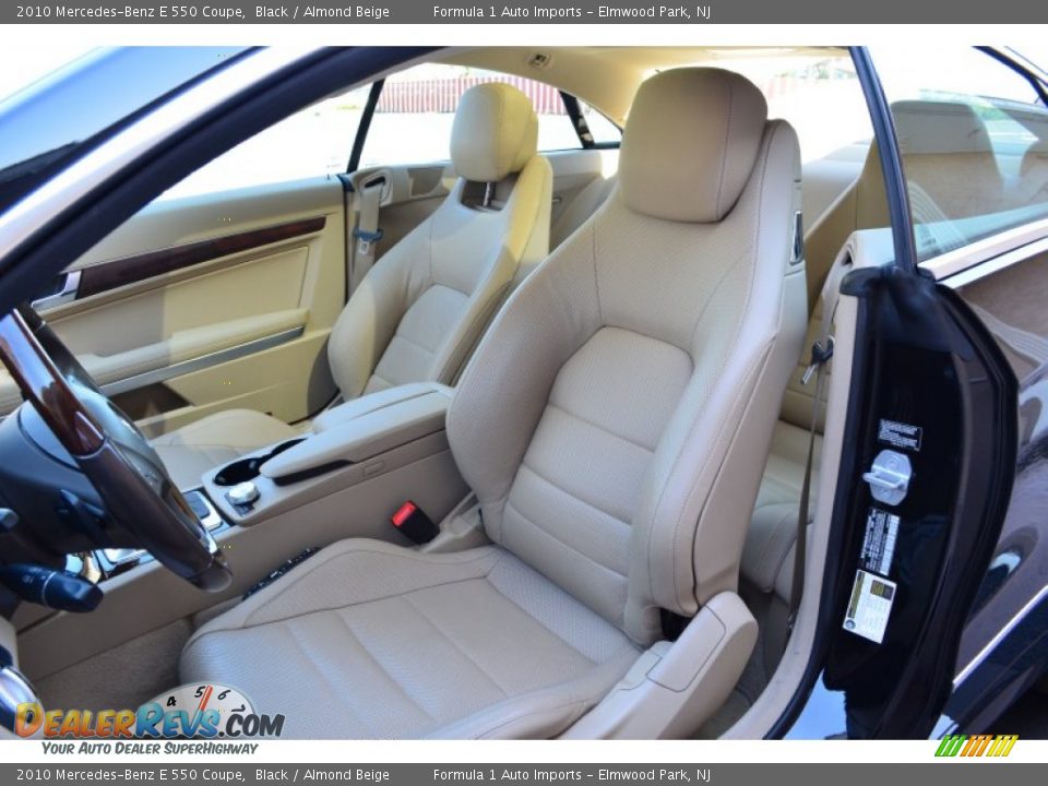 2010 Mercedes-Benz E 550 Coupe Black / Almond Beige Photo #27