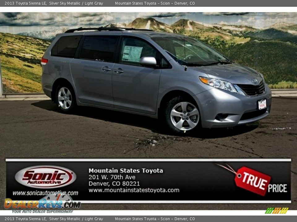 2013 Toyota Sienna LE Silver Sky Metallic / Light Gray Photo #1