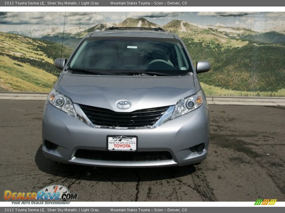 2013 Toyota Sienna LE Silver Sky Metallic / Light Gray Photo #3