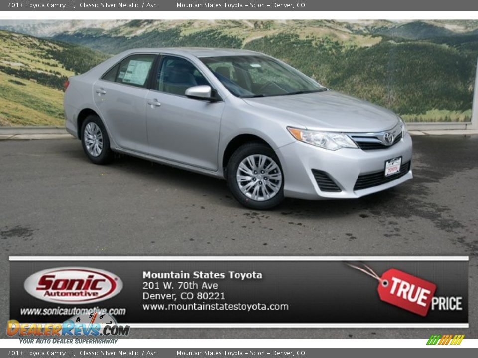 2013 Toyota Camry LE Classic Silver Metallic / Ash Photo #1