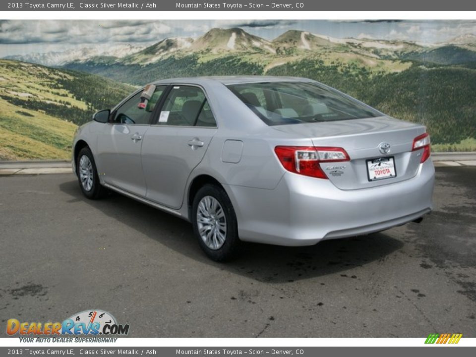 2013 Toyota Camry LE Classic Silver Metallic / Ash Photo #2