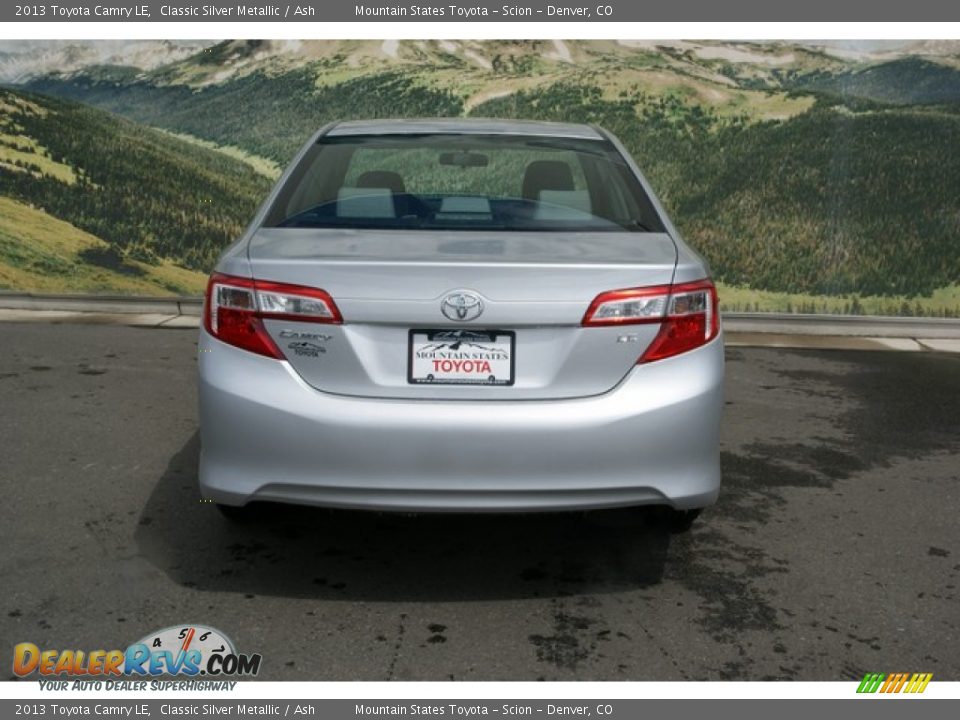 2013 Toyota Camry LE Classic Silver Metallic / Ash Photo #4