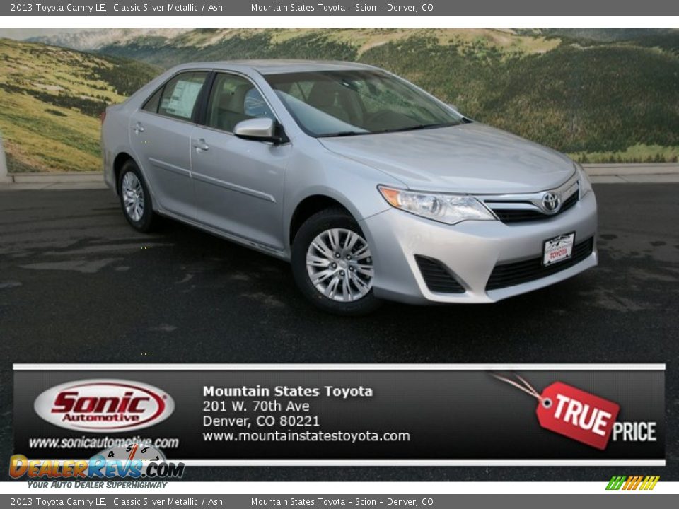 2013 Toyota Camry LE Classic Silver Metallic / Ash Photo #1