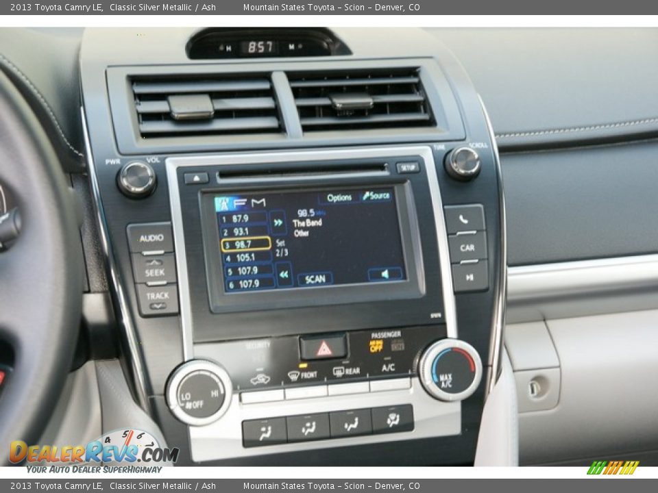 2013 Toyota Camry LE Classic Silver Metallic / Ash Photo #6