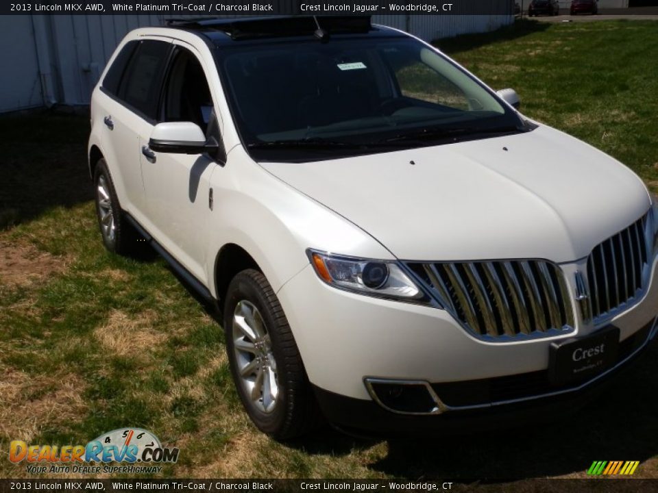 2013 Lincoln MKX AWD White Platinum Tri-Coat / Charcoal Black Photo #2