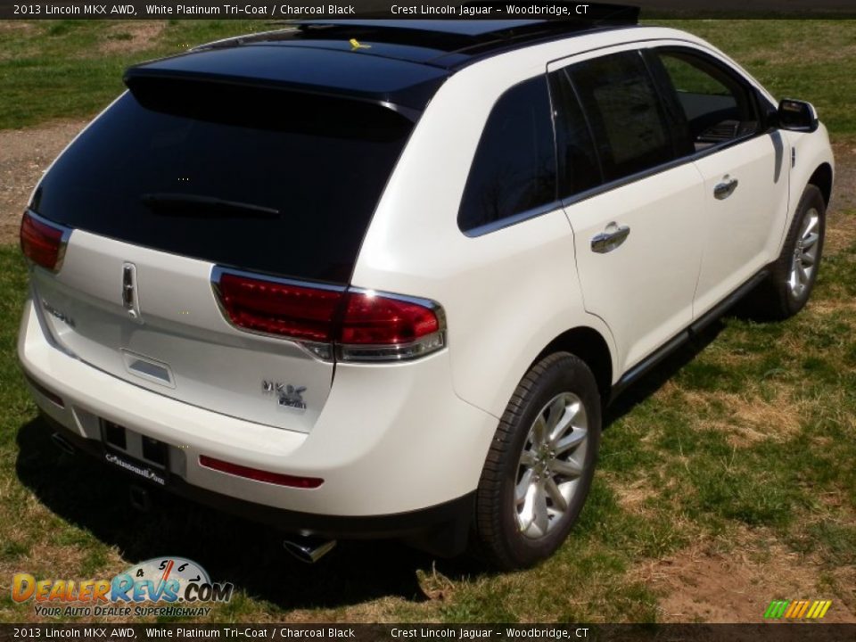 2013 Lincoln MKX AWD White Platinum Tri-Coat / Charcoal Black Photo #3