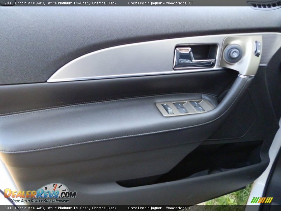 2013 Lincoln MKX AWD White Platinum Tri-Coat / Charcoal Black Photo #7