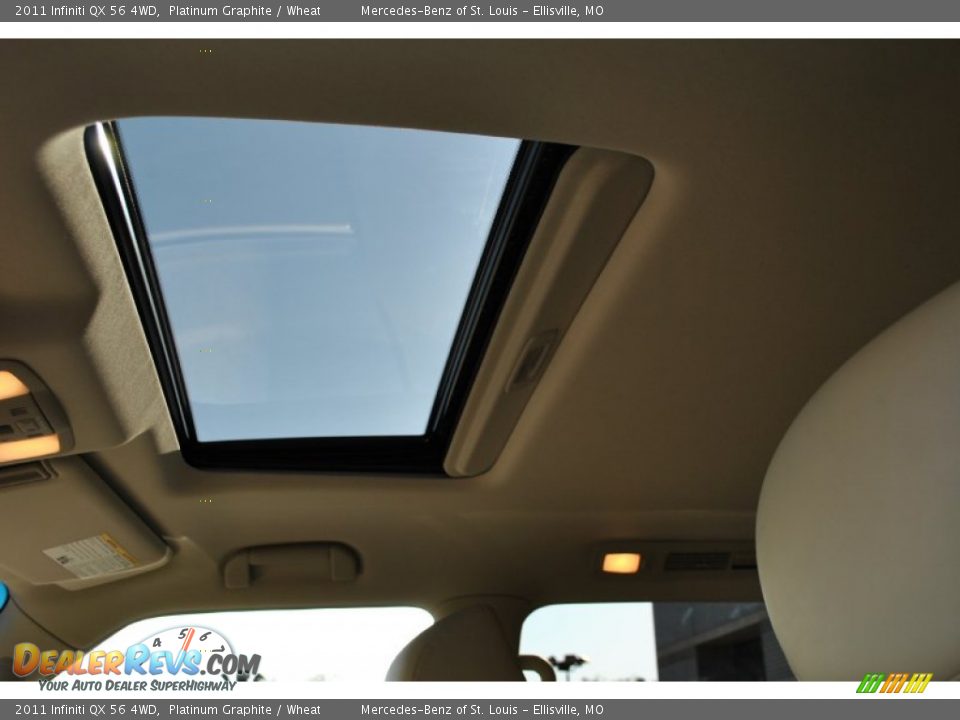 2011 Infiniti QX 56 4WD Platinum Graphite / Wheat Photo #3