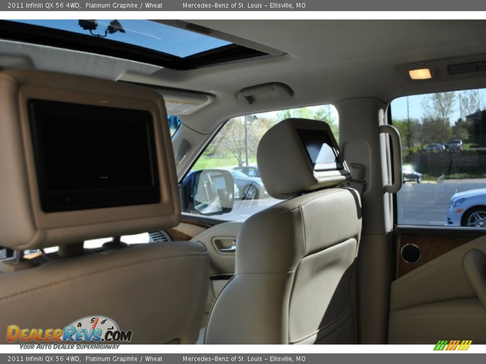 2011 Infiniti QX 56 4WD Platinum Graphite / Wheat Photo #4