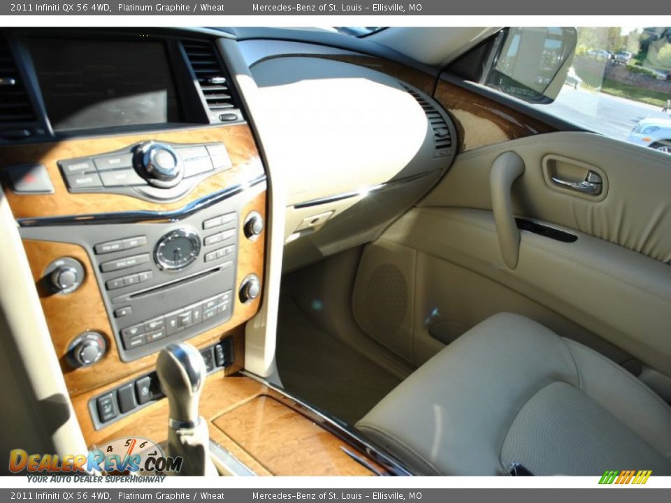 2011 Infiniti QX 56 4WD Platinum Graphite / Wheat Photo #7