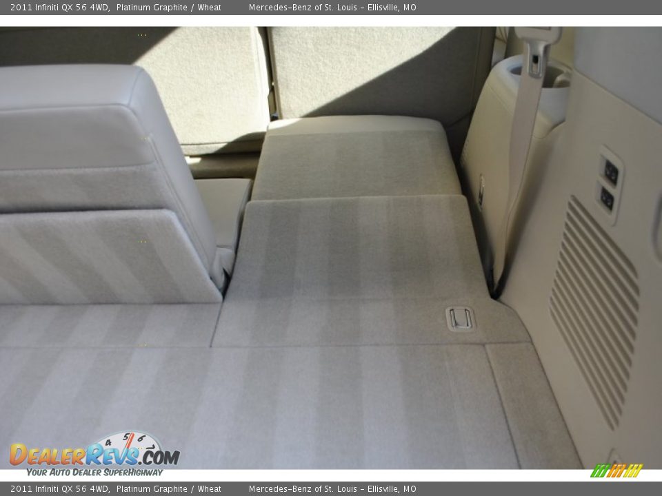 2011 Infiniti QX 56 4WD Platinum Graphite / Wheat Photo #14