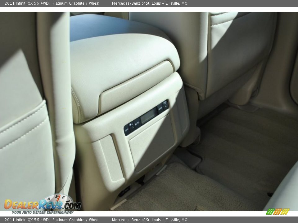 2011 Infiniti QX 56 4WD Platinum Graphite / Wheat Photo #18