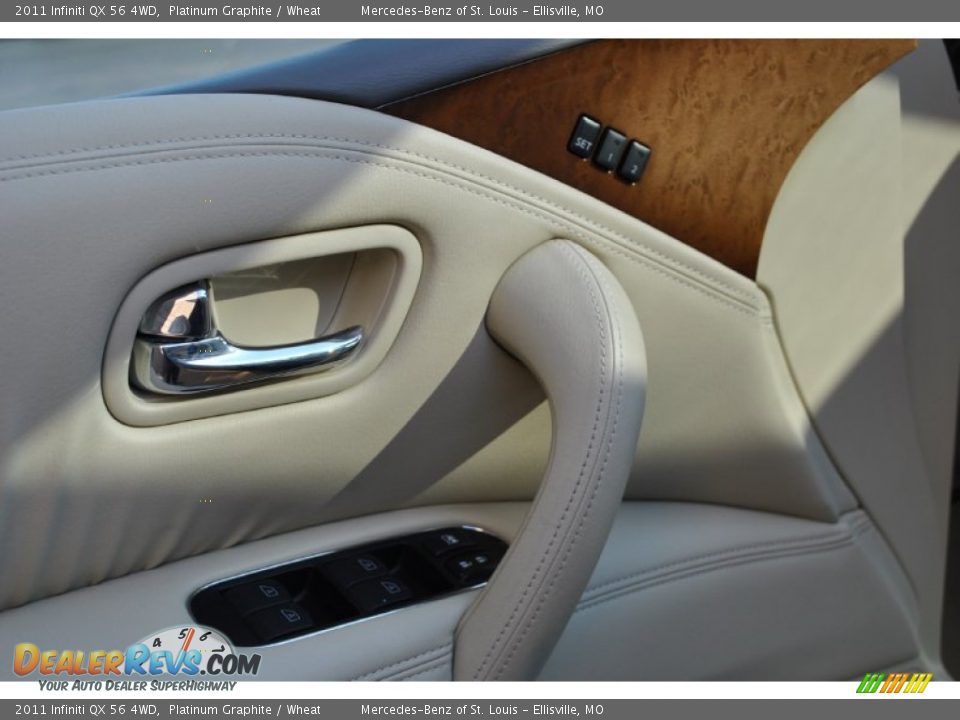 2011 Infiniti QX 56 4WD Platinum Graphite / Wheat Photo #23