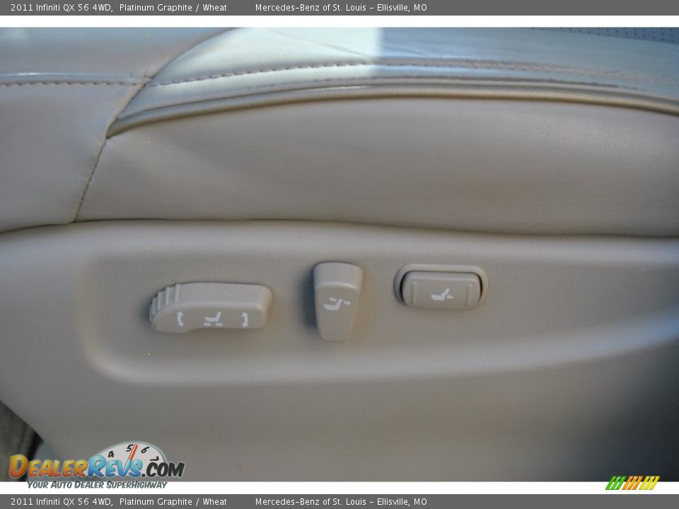 2011 Infiniti QX 56 4WD Platinum Graphite / Wheat Photo #24