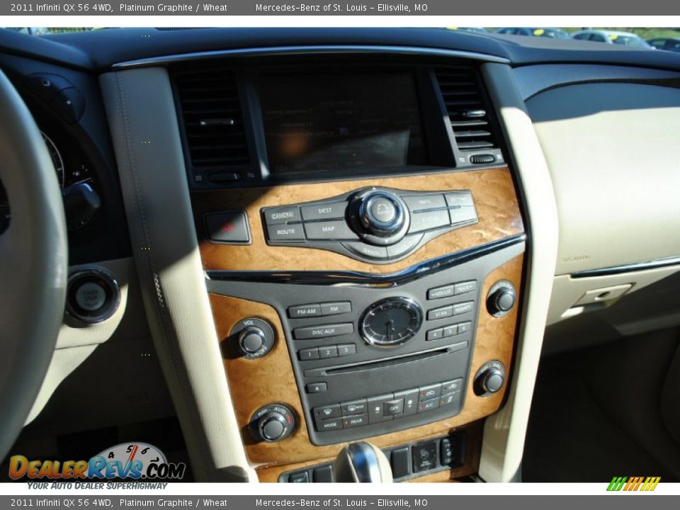 2011 Infiniti QX 56 4WD Platinum Graphite / Wheat Photo #25