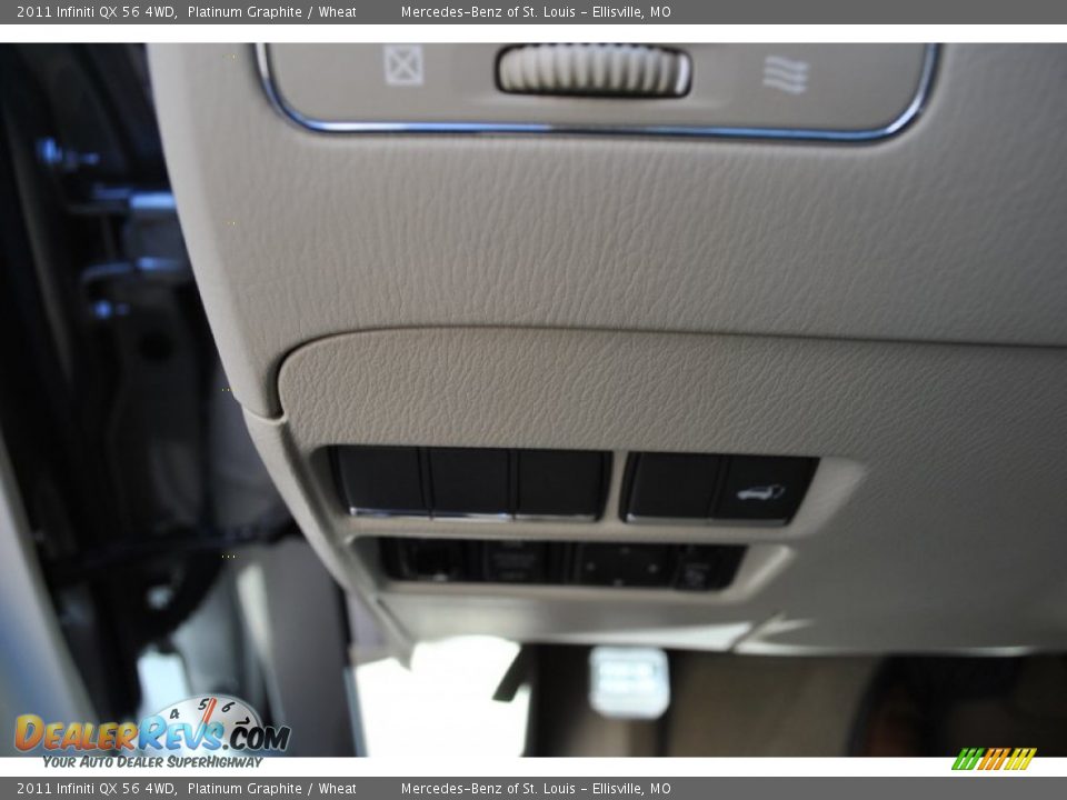 2011 Infiniti QX 56 4WD Platinum Graphite / Wheat Photo #27