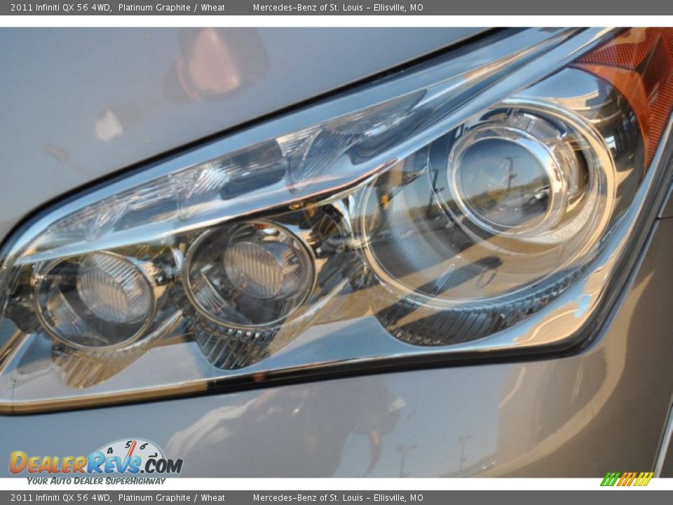 2011 Infiniti QX 56 4WD Platinum Graphite / Wheat Photo #34