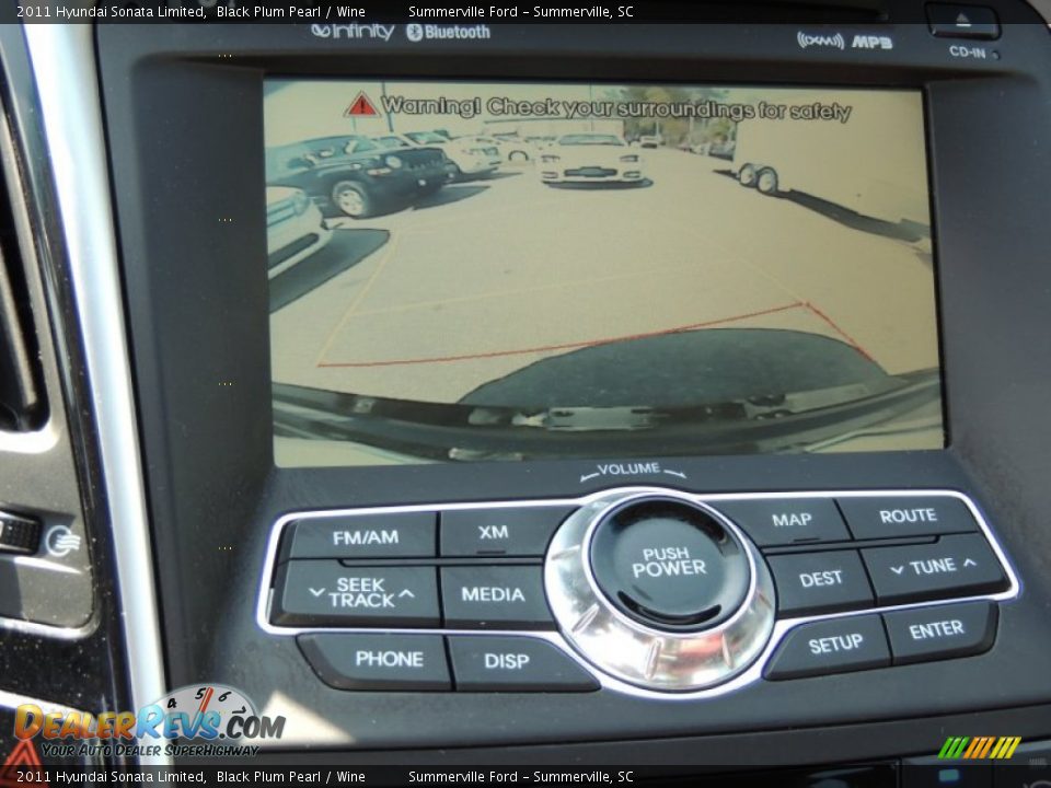 2011 Hyundai Sonata Limited Black Plum Pearl / Wine Photo #21